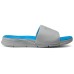 Skechers Slide Slippers Men's Gray Blue Charcoal Gray/Blue/CCBL, 39.5