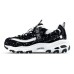 Skechers D'LITES 2.0 Cushioned Slip Resistant Abrasion Resistant Low Top Chunky Sneakers Women's Black White Черно-белый, 35