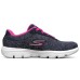 Skechers Go Walk Evolution Ultra Low-Top Casual Shoes Women's Blue Pink 35