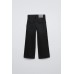 Джинсы wide leg ZARA Черный, 8 лет (128 см)