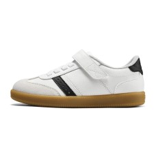 Skechers Durable Breathable Low-Top Kids' Skateboarding Shoes White Black Teenagers Черно-белый, 28.5