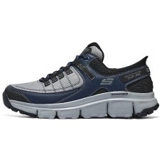 Skechers Hands Free Slip-Ins Cushioning Wear-Resistant Low-Top Outdoor Shoes Men's Gray Blue Gray Blue, 39