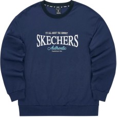 Skechers Sweatshirt Men's Marine Blue Синий, M