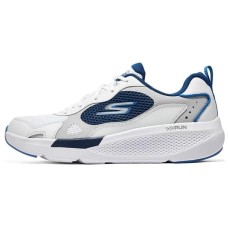 Skechers GO RUN Elevate Running Shoes Men Low-Top White/Marine Blue/Red 40
