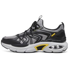 Skechers Skech-Air Ventura Cushioning Anti-Slip And Wear-Resistant Low-Top Casual Shoes Men's Gray Yellow 44