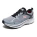 Skechers Cushioning Rebound Low-Top Casual Running Shoes Men's Gray gray/coral, 39.5