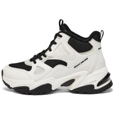 Skechers DLITES Breathable And Resilient High-Top Casual Running Shoes Women's White Black Черно-белый, 37.5