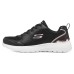 Skechers Roseate Anti-Slip Wear-Resistant Low-Top Sports Casual Shoes Women's Black White 35