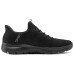 Skechers Slip Ins Anti-Slip And Wear-Resistant Lightweight Support Low-Top Casual Shoes Men's Black Черный, 39.5