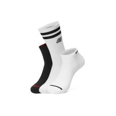 Skechers Knee-High Socks Unisex 3 Pack 3 Pack (Bright White/Carbon Black/Bright White/036X), M