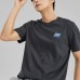 Skechers Drop Shoulder Sleeve T Shirt Unisex Carbon Black Carbon Black 0018, XS