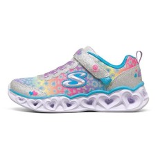 Skechers Heart Lights Cushioning Slip Resistant And Abrasion Resistant Kids Lifestyle Shoes Multicolor Teenagers 33.5