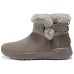 Skechers ON THE GO Slip Resistant Thermal Short Snow Boots Women's Dark Taupe Umber Зеленый, 37.5