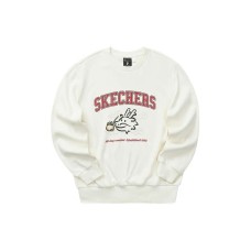 Skechers Sweatshirt Women's Cream Beige White Cream Beige/00NA, L