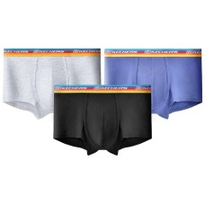 Skechers Underpants Men's Box 3 Pack 3 Pack (Black+Medium Gray+Purple), XL