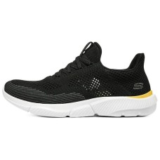 Skechers Ingram Cushioning Anti-Slip Wear-Resistant Breathability Low-Top Casual Shoes Men's Black Yellow 42.5