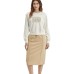 Skechers Knit Long Skirt Women's Beige Brown Beige Brown/01GA, S