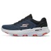 Skechers Durable Breathable Low-Top Running Shoes Men's Blue Black Blue Black, 41
