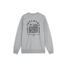 Skechers Sweatshirt Unisex Medium Heather Gray Medium Heather Gray/004F, S