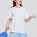 Skechers SS24 Drop Shoulder Sleeve T-Shirt Women's Bright White Bright white 0019, L