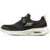 Skechers Go Run Hyper Burst Running Shoes Men Low-Top Black/White/Lemon 46