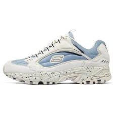 Skechers Open Country Shoes Anti-Slip Wear-Resistant Low-Top Casual Shoes Men's White Blue White blue, 44