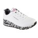 Skechers Uno Cushioned Slip-Resistant Abrasion-Resistant Low-Top Casual Shoes Women's White Black 35