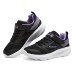 Skechers GO RUN Elevate Anti-Slip And Wear-Resistant Breathable Low-Top Kids' Running Shoes Black Purple Teenagers Черно-фиолетовый, 28.5