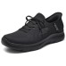 Skechers Sport Anti-Slip Wear-Resistant Low-Top Casual Running Shoes Men's Black Черный, 44