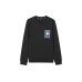 Skechers Crew Neck Fitted Long Sleeved Sweatshirt Unisex Carbon Black 0018 Carbon Black, XS