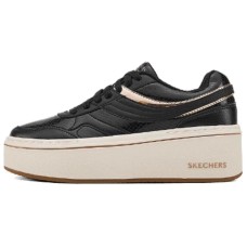 Skechers Court Classics Anti-Slip Wear-Resistant Low-Top Skateboard Shoes Women's Black Gold Черный, 36.5