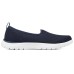 Skechers Go Walk Fle Non-slip Wear-resistant Shock Absorption Low-Top Casual Shoes Women's White Blue 35