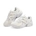 Skechers Stamina V3 Mecha Shoes Third Generation Anti-Slip Wear-Resistant Low-Top Chunky Sneakers Men's White 41