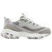 Skechers DLITES WOMEN Cushioning Low-Top Chunky Sneakers Women's Gray Pink Gray Pink, 36.5