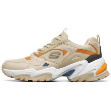 Skechers Stamina V2 Low Running Shoes Grey/Brown 39