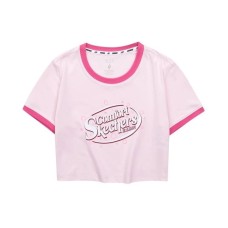 Skechers T Shirt Women's Light Pink Red Light Pink/03JG, L