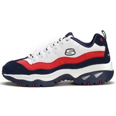 Skechers Energy Chunky Sneakers Men Low-Top Blue/Red 42.5