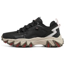 Skechers Wildfire Shoes Cushioning Water-Resistant Coverage Slip-Resistant Support Low-Top Chunky Sneakers Men's Black 42