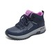 Skechers Slip Resistant Mid Top Outdoor Shoes Women's Blue Purple Синий, 39