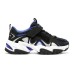 Skechers Slip-Resistant Cushioning Wear-Resistant Breathable Kids Lifestyle Shoes Black Blue Teenagers Black Blue, 34