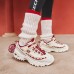 Skechers Anti-Slip Wear-Resistant Low-Top Kids Lifestyle Shoes White Teenagers Red White, 31
