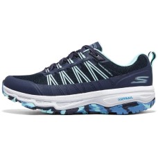 Skechers Go Run Trail Altitude Anti-Slip Wear-Resistant Low-Top Outdoor Shoes Women's Marine Blue Light Green Marine Blue Light Green, 37