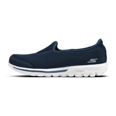 Skechers Go Walk Classic Durable Breathable Low-Top Casual Shoes Women's Navy/White Бело-синий, 38.5