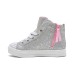 Little Girls Twinkle Toes: Twinkle Sparks - Charm Bestie High Top Light-Up Casual Sneakers from Finish Line Серебристый, 1