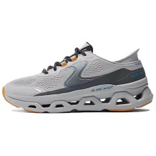 Skechers Sport Cushioned Slip-Resistant Low-Top Casual Running Shoes Men's Gray GRAY/Charcoal Gray, 43