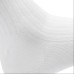 Skechers Unisex Mid-Calf Socks 3 Pack (White+White+Black), M
