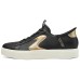 Skechers Court Classics Slip Resistant And Breathable Low Top Skateboard Shoes Women's Black Gold Черный, 36.5