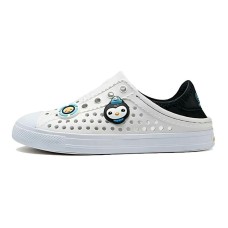 Skechers Anti-Slip Wear-Resistant Children's Sandals White Black Kids' Черно-белый, 32