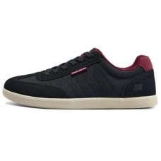 Skechers Cushioning Wear-Resistant Low-Top Skateboard Shoes Men's Black Черный, 42