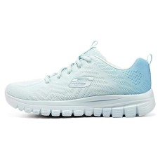Skechers Graceful Sugar Cushioning Wear-Resistant Low-Top Casual Shoes Women's Blue 36